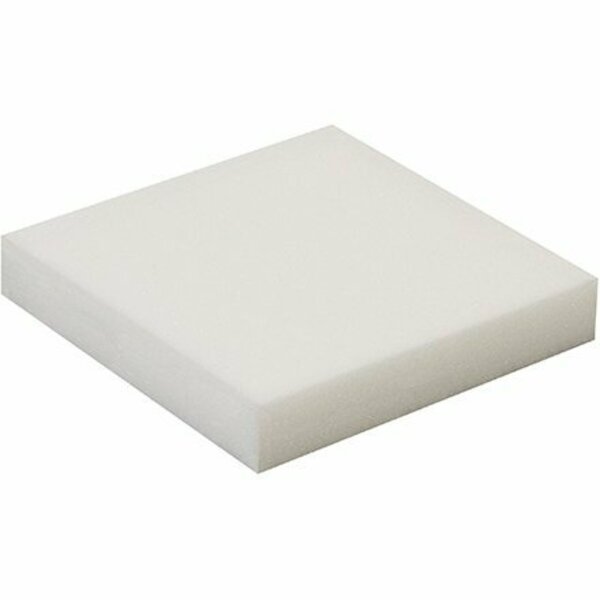 Bsc Preferred 1 x 6 x 6'' White Soft Foam Sheets, 96PK S-13713